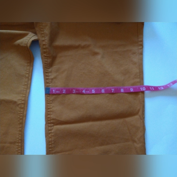 Old Navy Women's Dark Orange Straight Pants Size 16 Pockets, Cropped, Cotton NEW - Picture 11 of 12